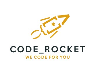 Projekt graficzny logo dla firmy online Code_Rocket